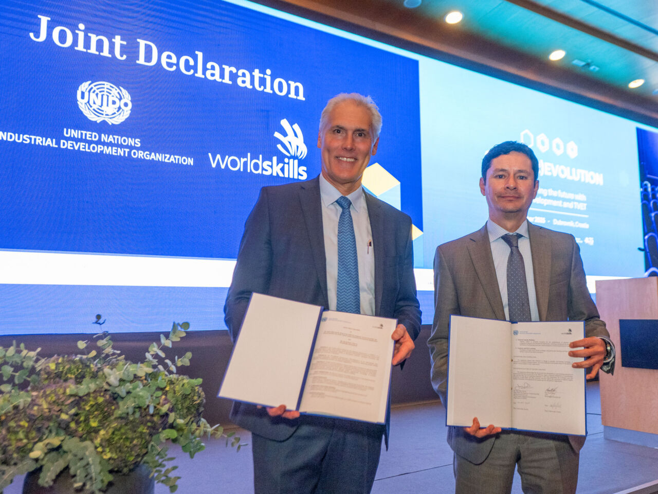 WorldSkills and UNIDO sign Joint Declaration to take partnership forward